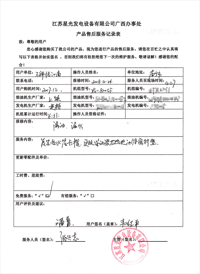 萬科悅江南800KW柴油發(fā)電機(jī)