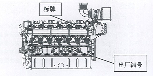 玉柴12VC系列柴油機標(biāo)牌